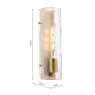 Dar Ravis Wall Light Antique Bronze