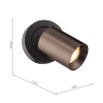 Dar Hiro Single Spotlight Satin Bronze