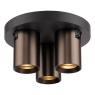 Dar Hiro 3 Light Plate Spotlight Satin Bronze