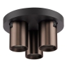 Dar Hiro 3 Light Plate Spotlight Satin Bronze