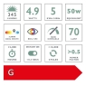 DAR LED GU10 Light Bulb (Lamp) 5w 345lm 3000k