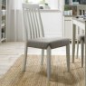 Burnham Slat Back Grey Washed Oak & Soft Grey Chair - Titanium