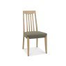 Burnham Slat Back Oak Chair - Black & Gold