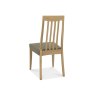 burnham slat back dining chair black gold