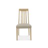 Burnham Slat Back Oak Chair - Grey Faux Leather