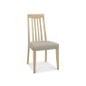 Burnham Slat Back Oak Chair - Grey Faux Leather