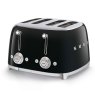 Smeg 4 slice toaster black