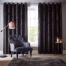 Navarra Readymade Eyelet Curtains Ebony