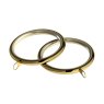 Saxham Pack of 8 Curtain Rings Bright Brass