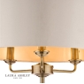 Laura Ashley Sorrento 3lt Floor Lamp Antique Brass With Ivory Shade