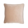 Luxe 50cm Velvet Piped Cushion Mink