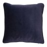 Luxe 50cm Velvet Piped Cushion Navy