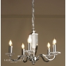 Laura Ashley Carson Cut Glass & Polished Nickel 5Light Chandelier