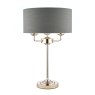 laura ashley sorrento 3 light table lamp polished nickel 