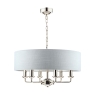 laura ashley sorrento 6 light pendant polished nickel