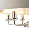 laura ashley sorrento 6 light pendant polished nickel