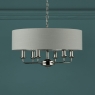 laura ashley sorrento 6 light pendant polished nickel