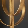 All Saints Double Hoop Gold Leaf Table Light With Mink Shade