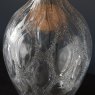 Nicholas Large Charcoal Tinted Glass Table Lamp With Teal Shade