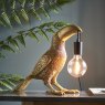 Clements Vintage Gold Toucan Table Light