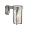 Brushed Silver & Clear Glass Wall Light