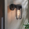 Die Cast IP44 Brushed Bronze & Clear Glass LED Wall Light