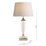 Laura Ashley Carson Polished Nickel  & Crystal Table Lamp Medium