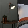 Dar Frederick Table Lamp In Grey And Copper