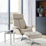 Lund Manual Chair & Stool Veneered Upholstered Polished