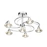 Dar Luther 6-Light Semi Flush Ceiling Light