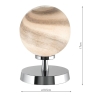 Esben Touch Table Lamp Planet Glass
