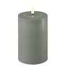 Deluxe Homeart Real Flame Led Candle Salvie Green - 10 x 15cm