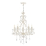 Laura Ashley Shamley 5lt Chandelier Matt White Glass