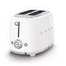 smeg 2 slice toaster white