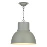 David Hunt Shoreditch Single Large Pendant Grey