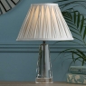 Laura Ashley Blake Crystal Polished Chrome Table Lamp Small