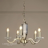 Laura Ashley Carson Cut Glass & Antique Brass 5 Light Chandelier