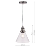 Laura Ashley Isaac Satin Nickel Pendant