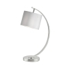 Laura Ashley Noah Brushed Chrome Table Lamp With White Shade 