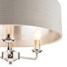 laura ashley sorrento 3 light pendant polished nickel