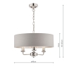 laura ashley sorrento 3 light pendant polished nickel 