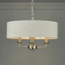 laura ashley sorrento 3 light pendant satin nickel