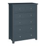 Hamilton 2+4 Drawer Bedside Chest Blue