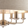 laura ashley sorrento 6 light pendant satin nickel