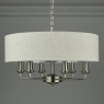 laura ashley sorrento 6 light pendant satin nickel