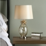 Laura Ashley Small Pineapple Glass Table Lamp With Taupe Shade 