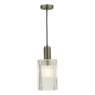 Dar Nikolas Ribbed Cylinder Pendant Solid Nickel