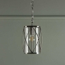 laura ashley beckworth pendant polished nickel glass