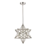 Laura Ashley Small Star Pendant Polished Silver Glass