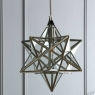 Laura Ashley Small Star Pendant Polished Silver Glass